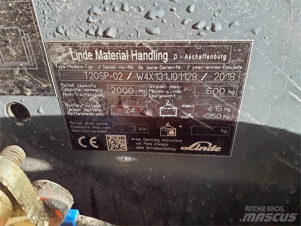 Linde T20SP kurz Niedergabelstapler