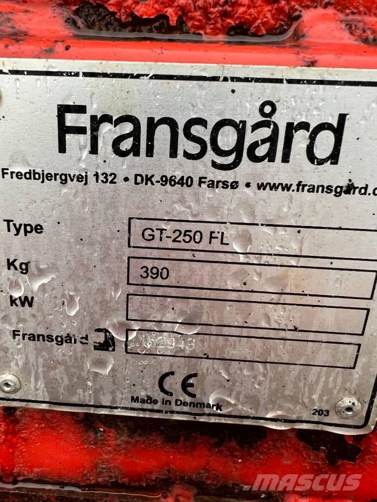 Fransgård GT 250 FL Schneeschilde und -pflüge