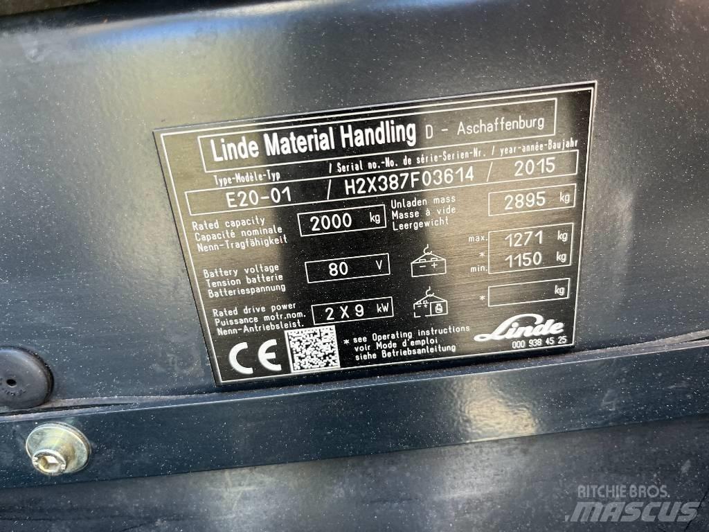 Linde E20-01 Elektrostapler