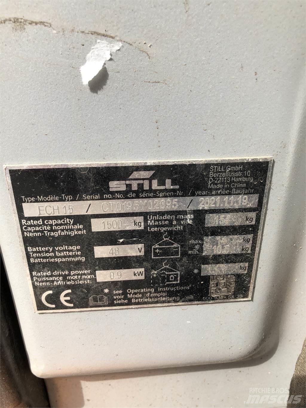 Still ECH 15 Niedergabelstapler