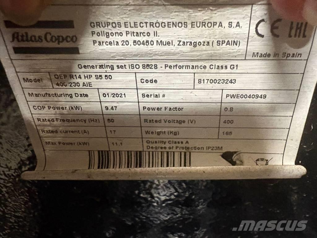 Atlas Copco QEP R 14 Benzin Generatoren