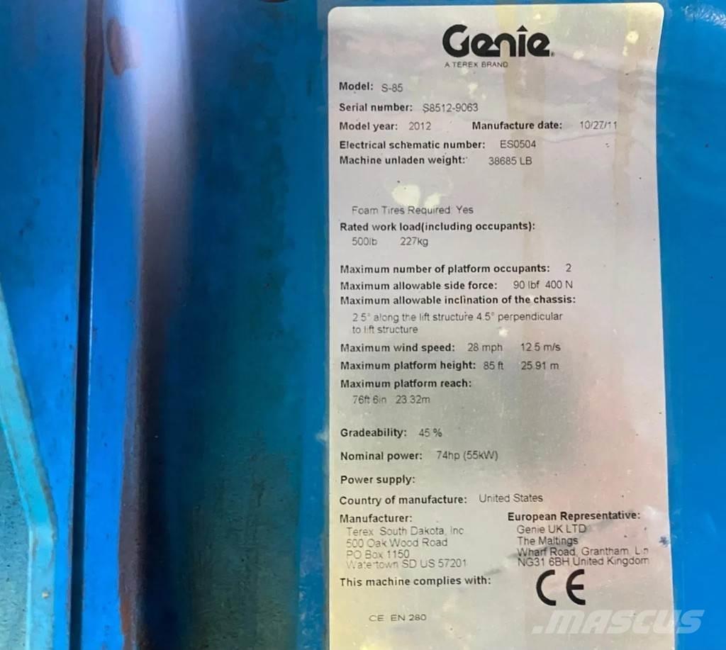 Genie S-85 Teleskopbühnen