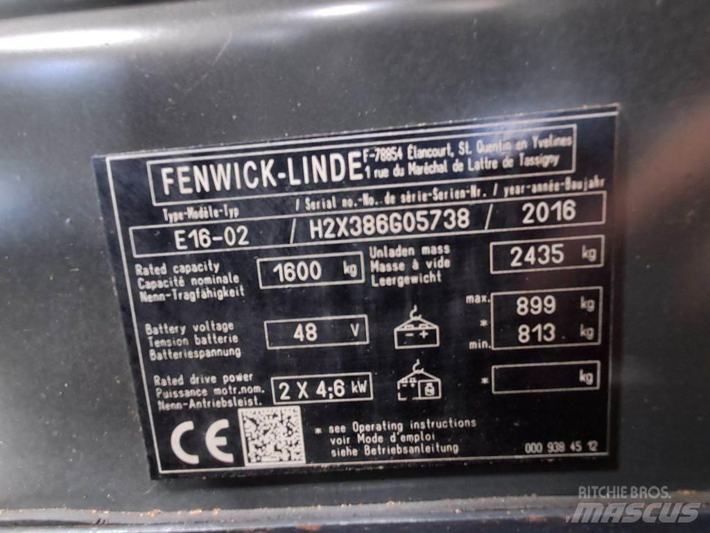 Linde E16-02 Elektrostapler
