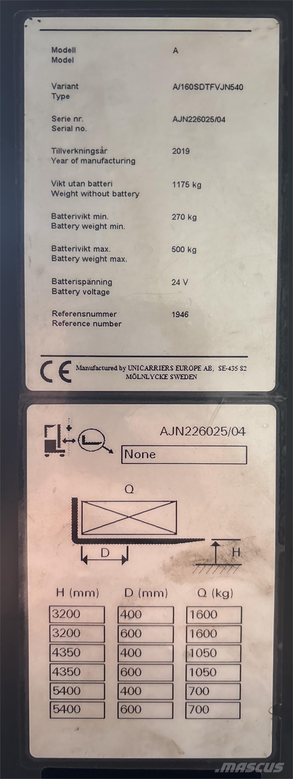 Atlet A160 Selbstfahrstapler