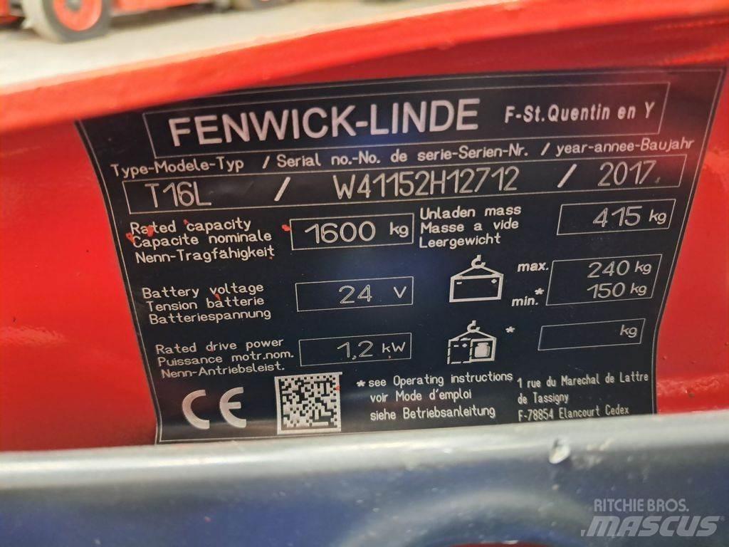 Linde T16L Niedergabelstapler