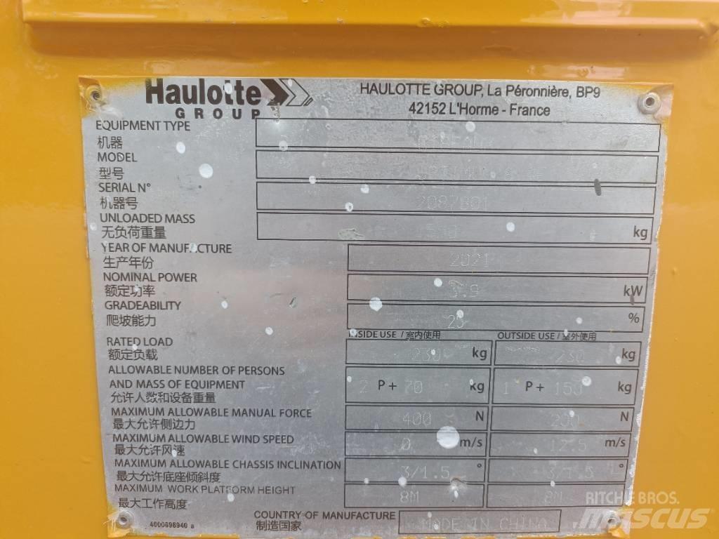 Haulotte OPTIMUM 8 Scheren-Arbeitsbühnen