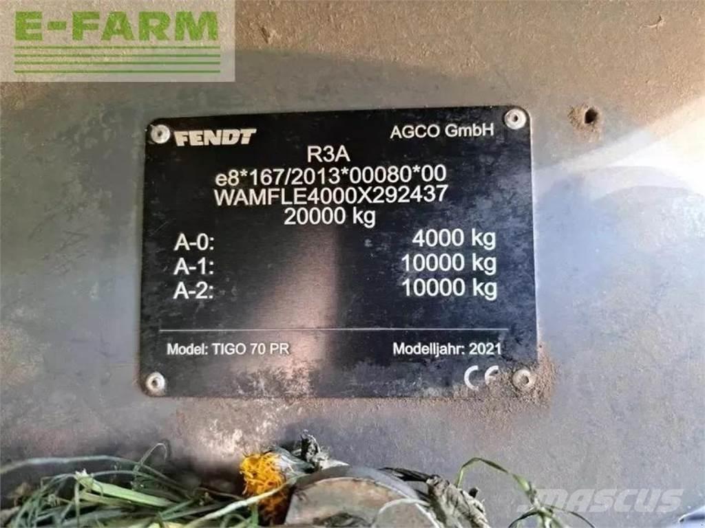 Fendt tigo 70 pr Andere Auflieger