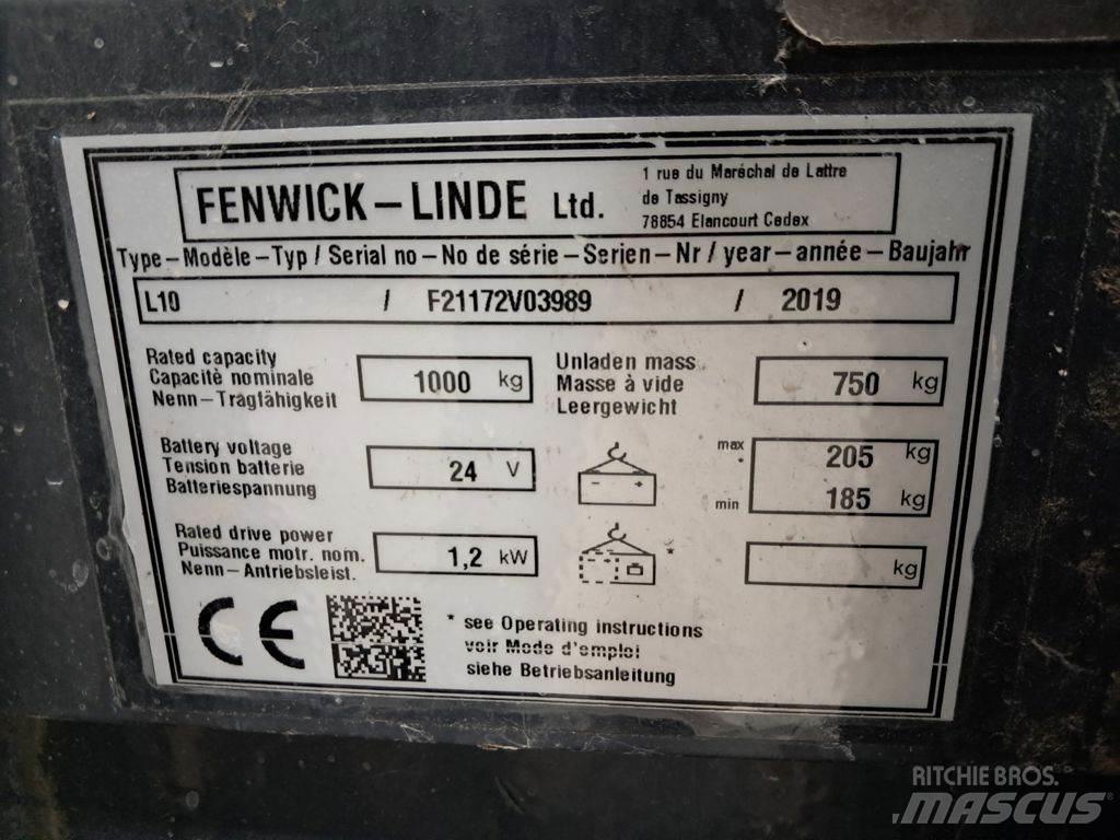 Linde L10 Deichselstapler