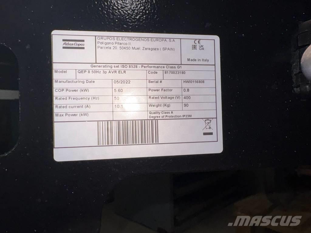 Atlas Copco QEP 8 Benzin Generatoren