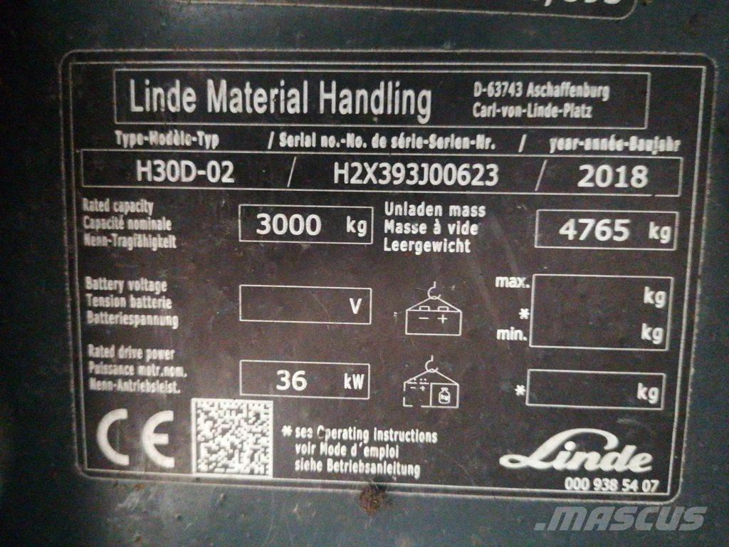 Linde H30D-02 Dieselstapler