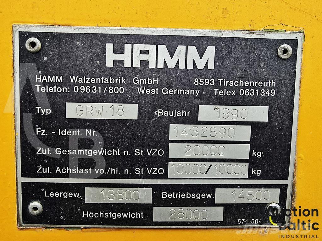 Hamm GRW 18 Gummiradwalzen