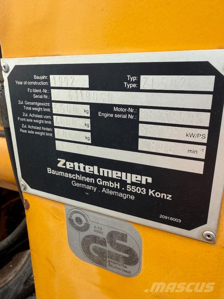 Zettelmeyer ZL 502 Radlader