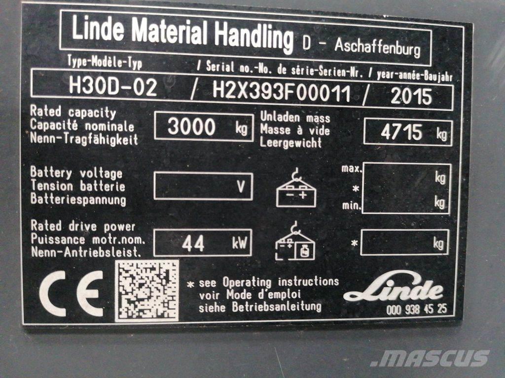 Linde H30D-02 Dieselstapler