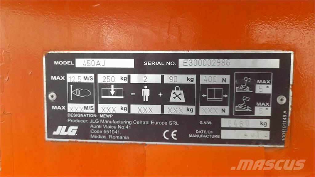 JLG 450AJSII Gelenkteleskoparbeitsbühnen