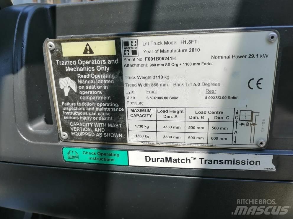 Hyster H 1.8 FT Dieselstapler