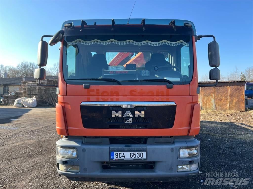 MAN TGM 15.290 + HR Pritschenwagen/Pritschenwagen mit Seitenklappe