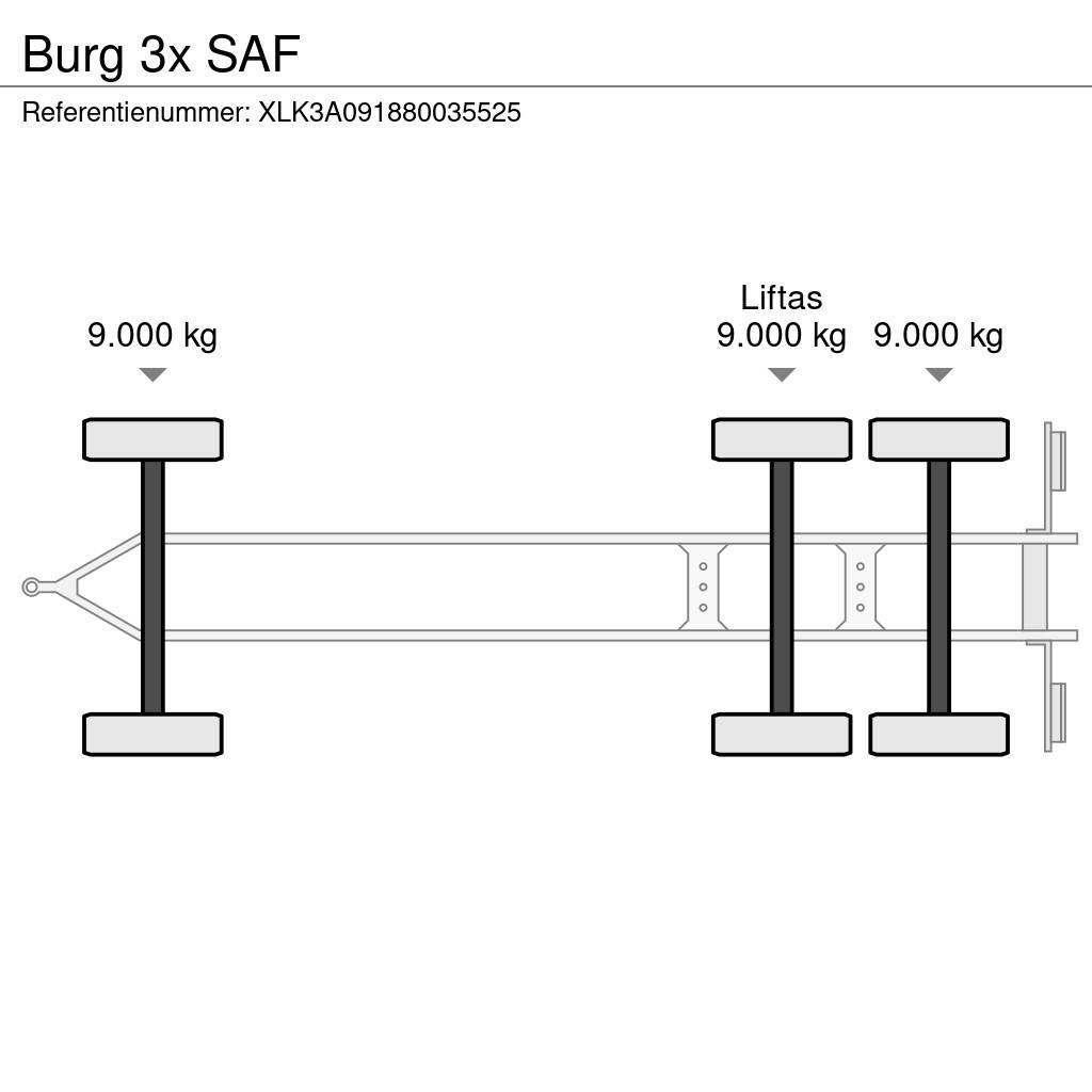 Burg 3x SAF Containeranhänger