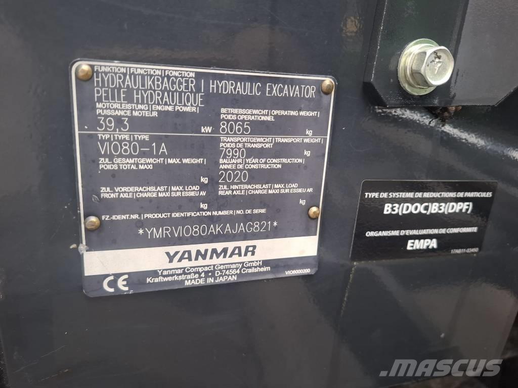 Yanmar Vio 80-1A Midibagger  7t - 12t