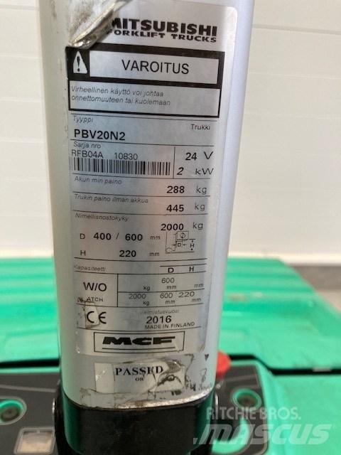 Mitsubishi PBV20N2 Gabelstapler mit Fahrerstand