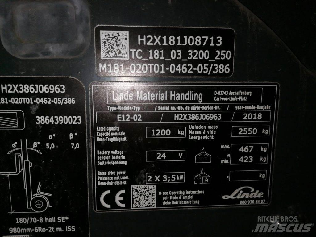 Linde E12-02 Elektrostapler