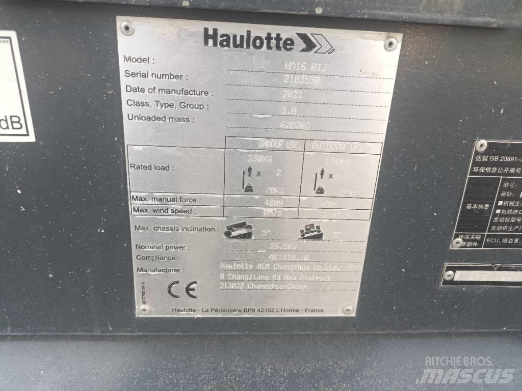 Haulotte HA16RTJ Gelenkteleskoparbeitsbühnen
