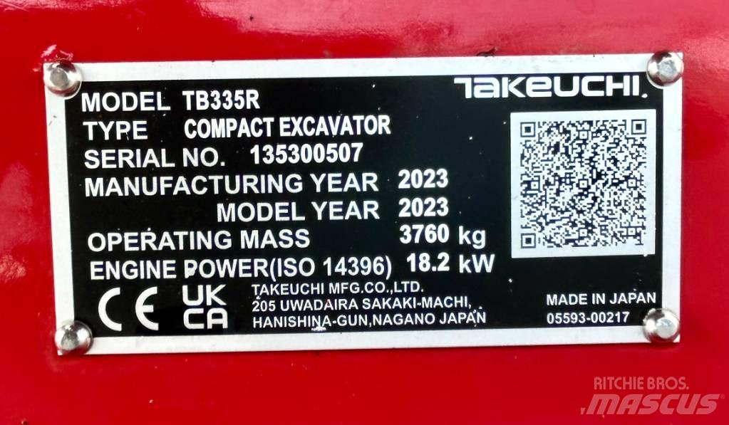 Takeuchi TB 335R V3 Minibagger < 7t