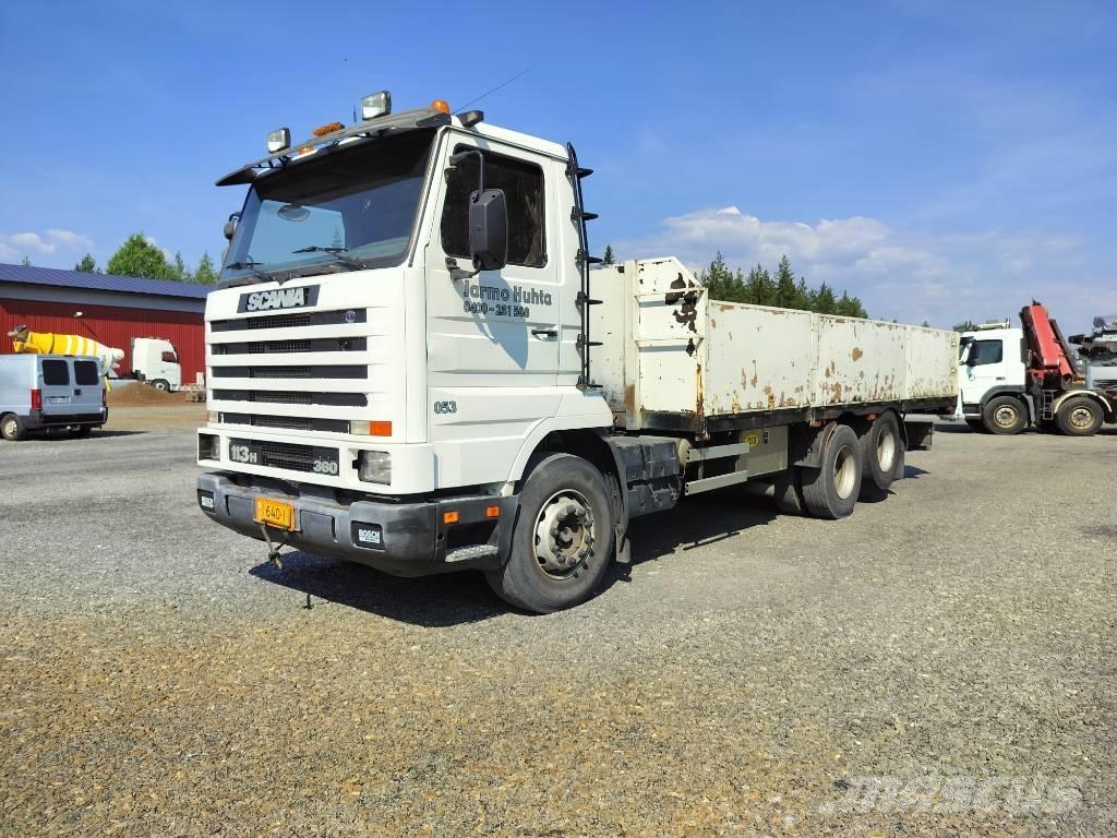 Scania 113 H 360 Pritschenwagen/Pritschenwagen mit Seitenklappe
