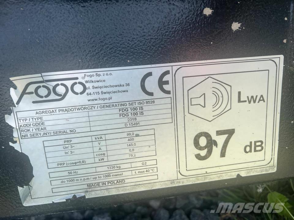 Fogo 100 KVA Diesel Generatoren