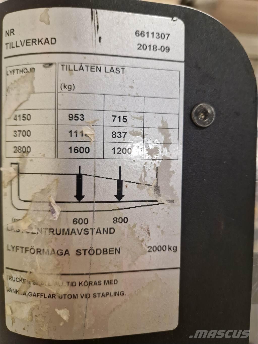 Toyota SPE160L Selbstfahrstapler