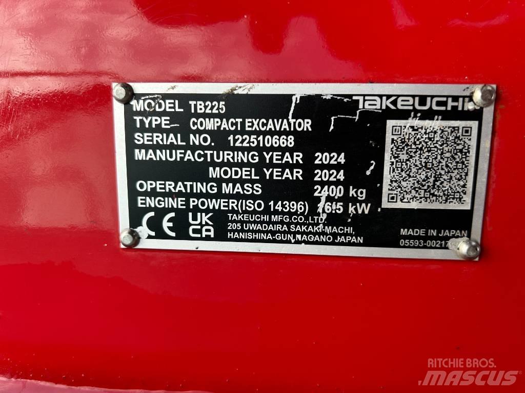 Takeuchi TB 225A V5 Minibagger < 7t