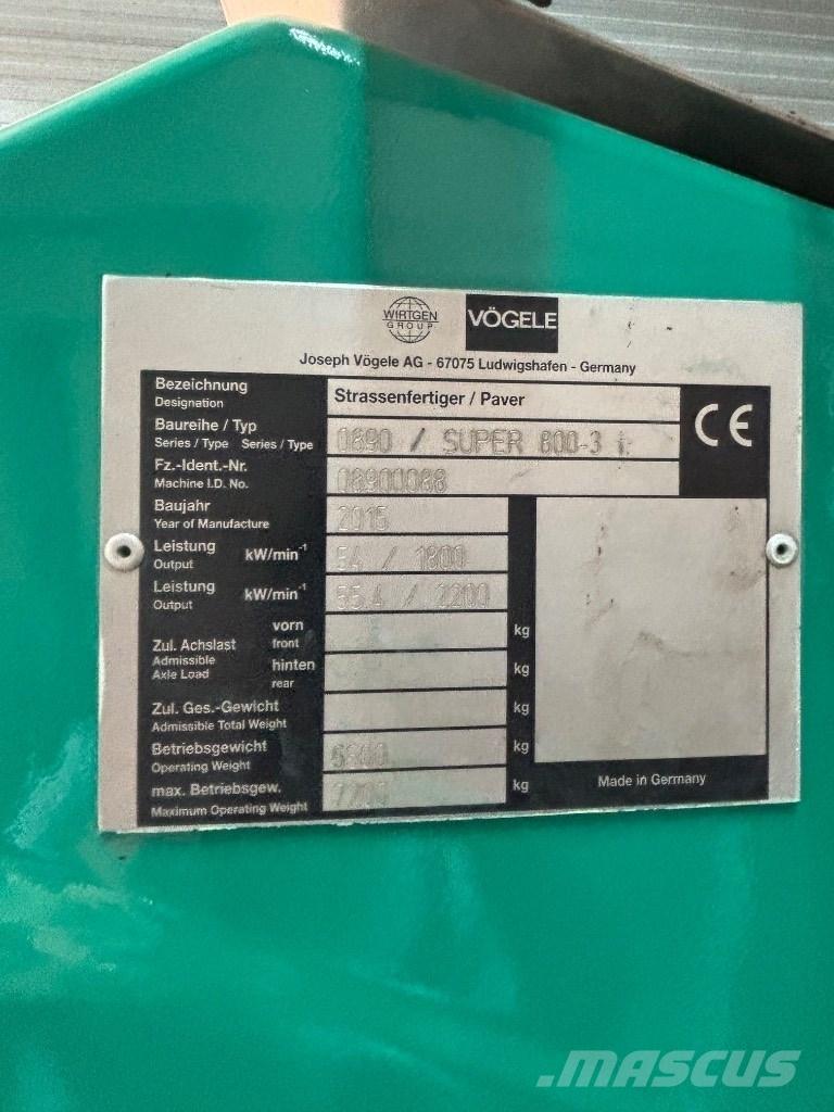 Vögele 800-3i Schaber