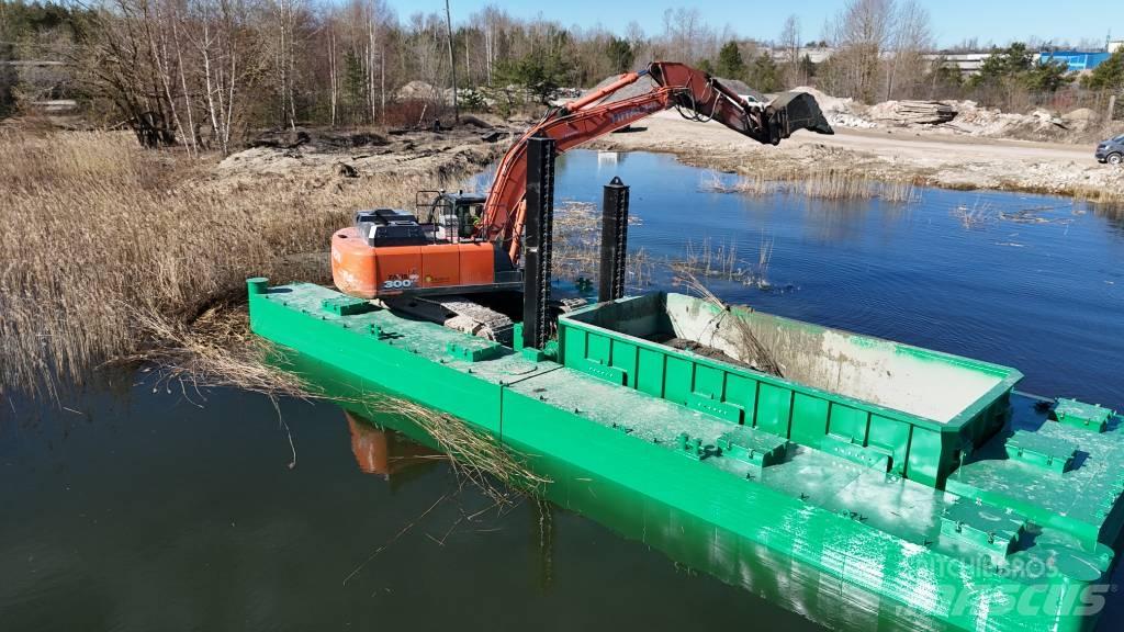  Dredge pontoon barge Schwimmbagger