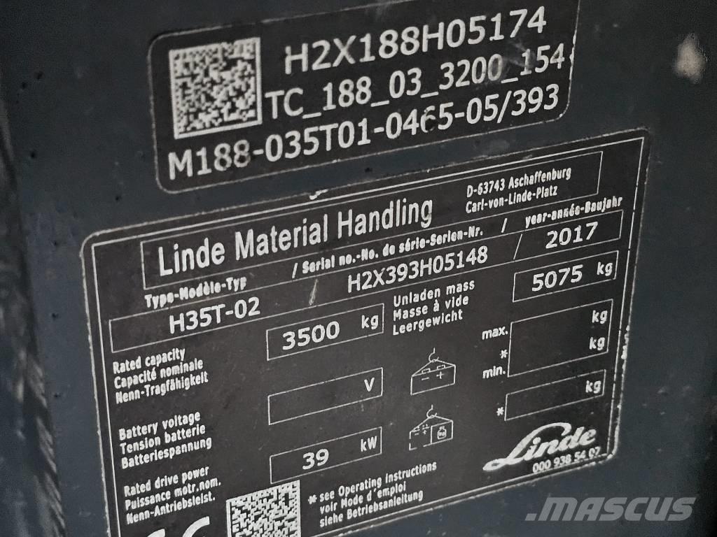 Linde H35T-02 Gasstapler