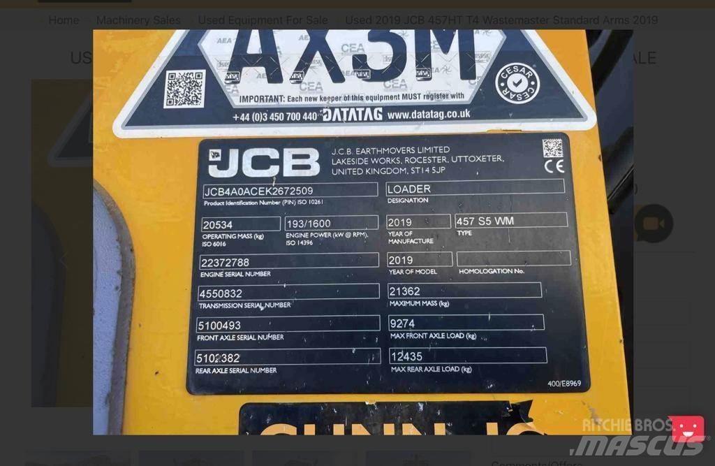 JCB 457 Radlader