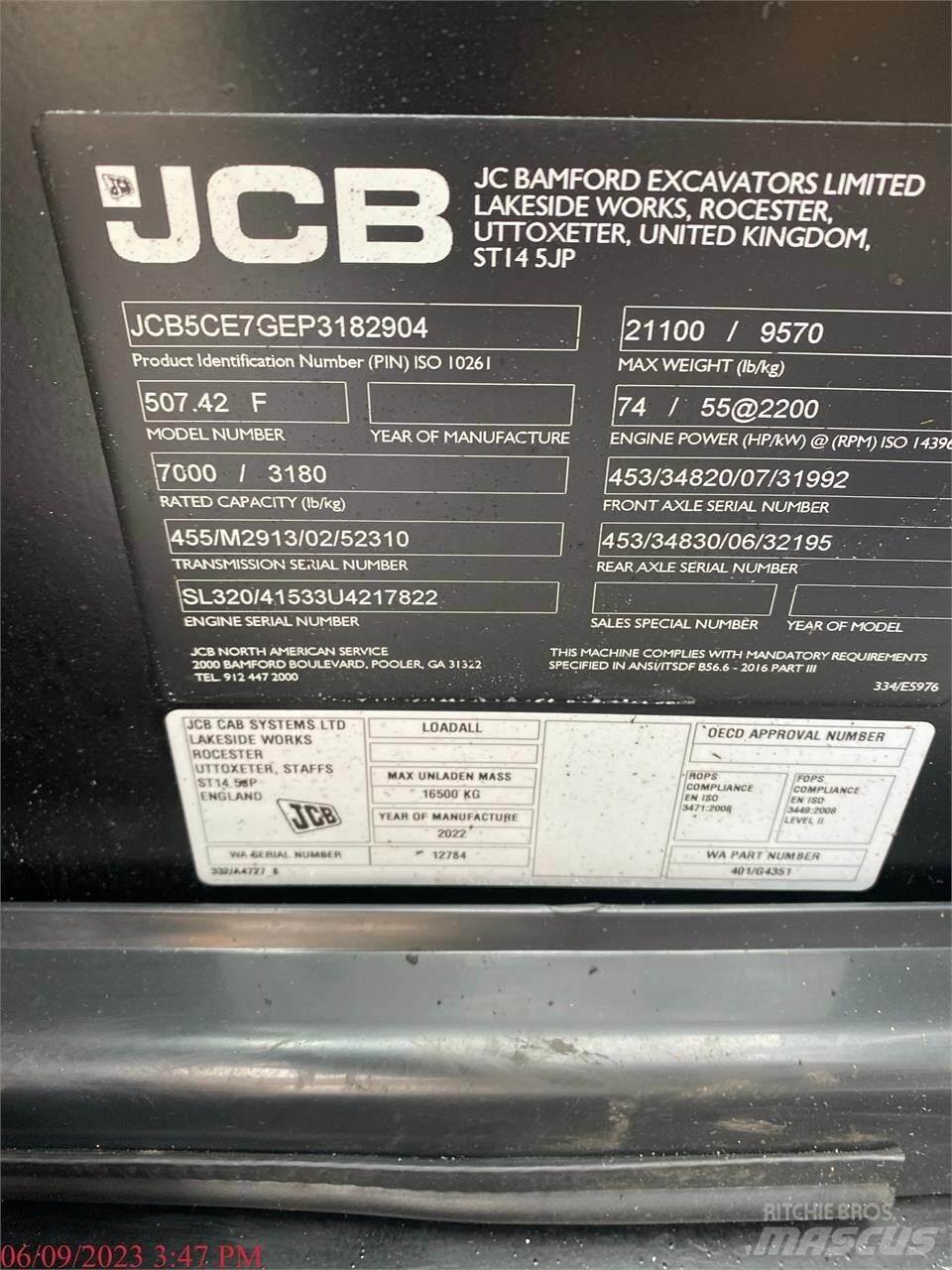 JCB 507-42 Teleskoplader