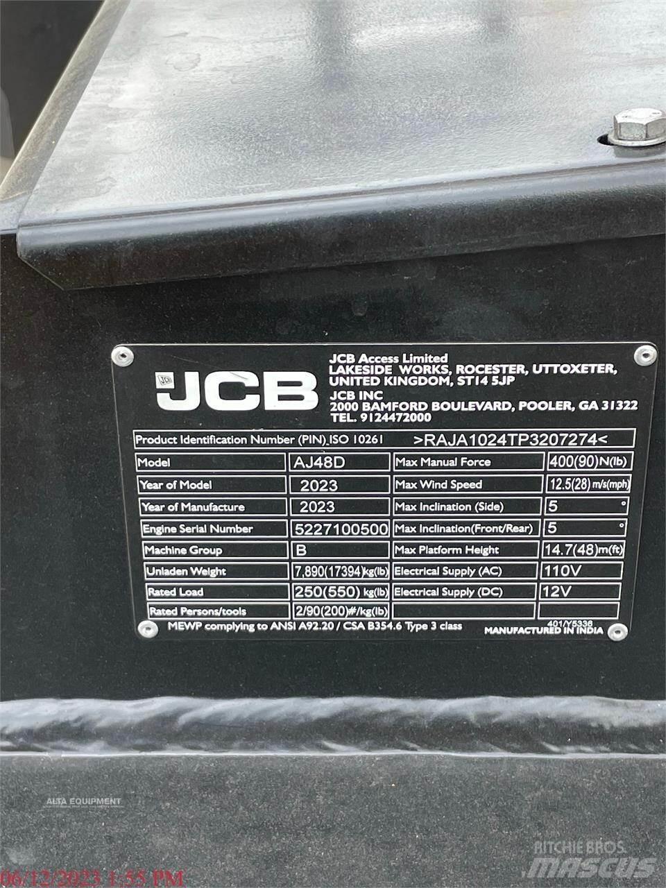 JCB AJ48D Gelenkteleskoparbeitsbühnen