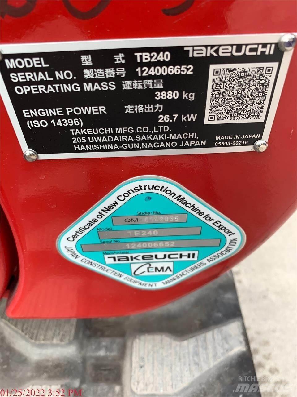 Takeuchi TB240 Minibagger < 7t