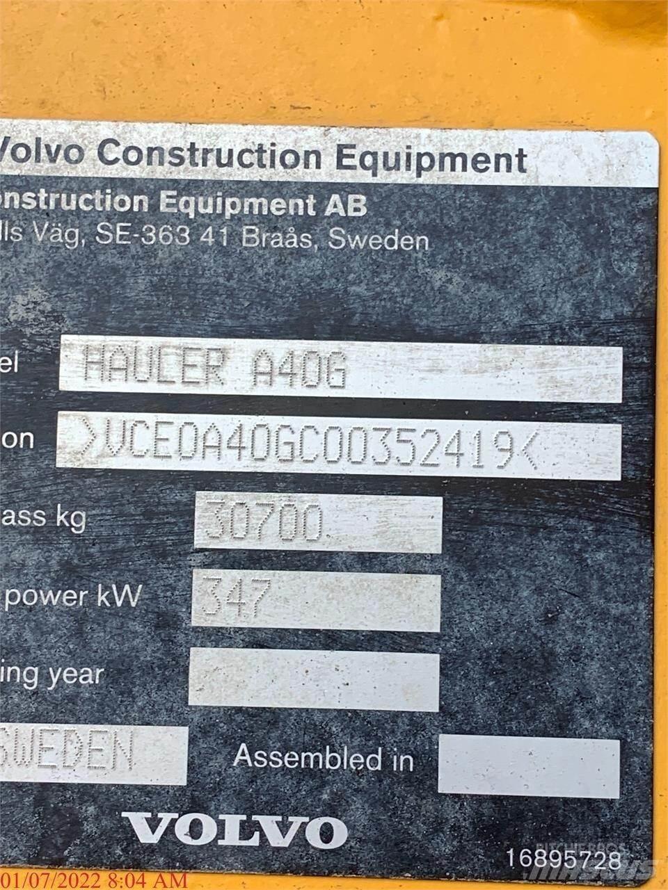 Volvo A40G Dumper - Knickgelenk