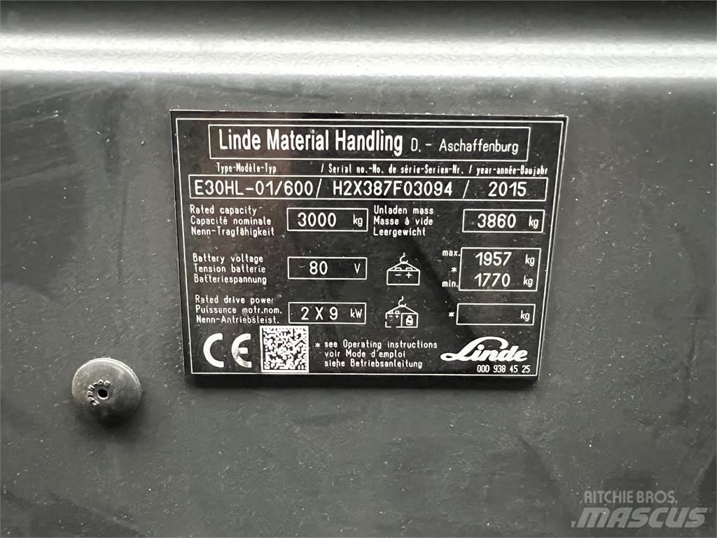 Linde E30/600HL Elektrostapler