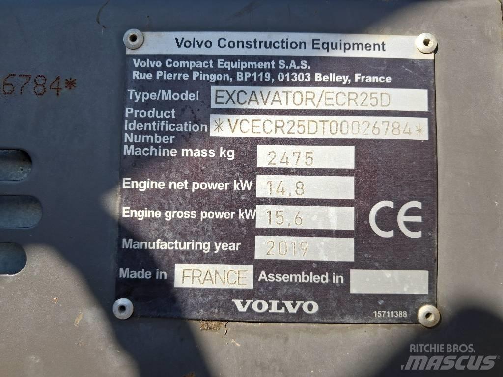 Volvo ECR 25 D Minibagger < 7t