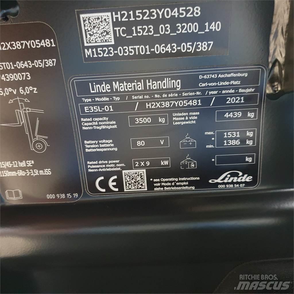 Linde E35L Elektrostapler