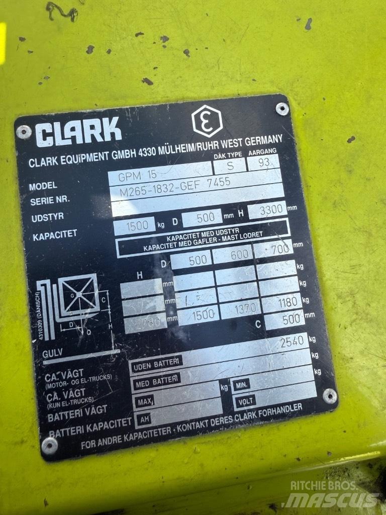 Clark GCM15 Gasstapler
