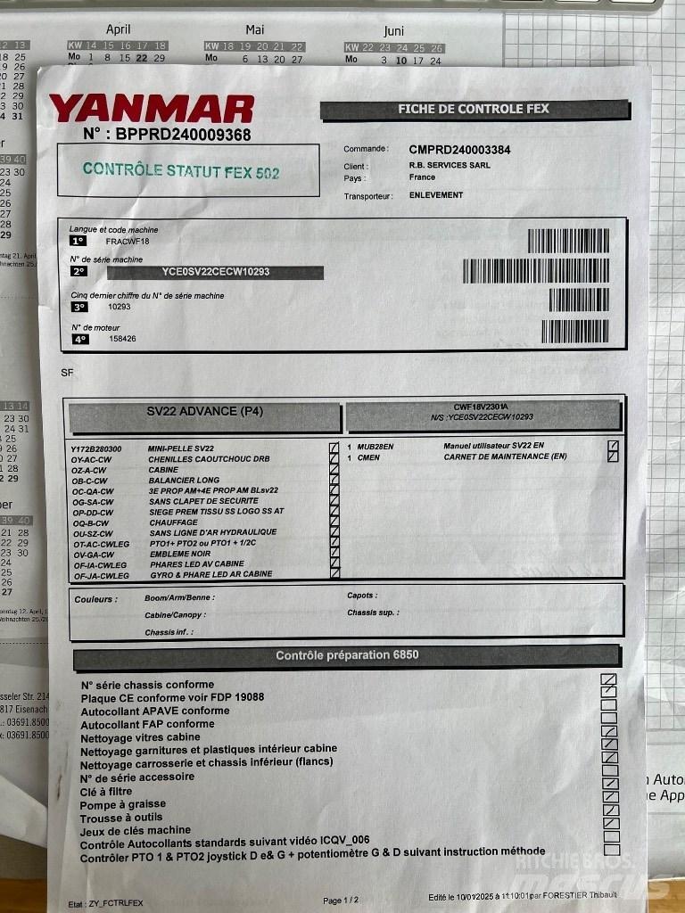 Yanmar SV 22 Minibagger < 7t