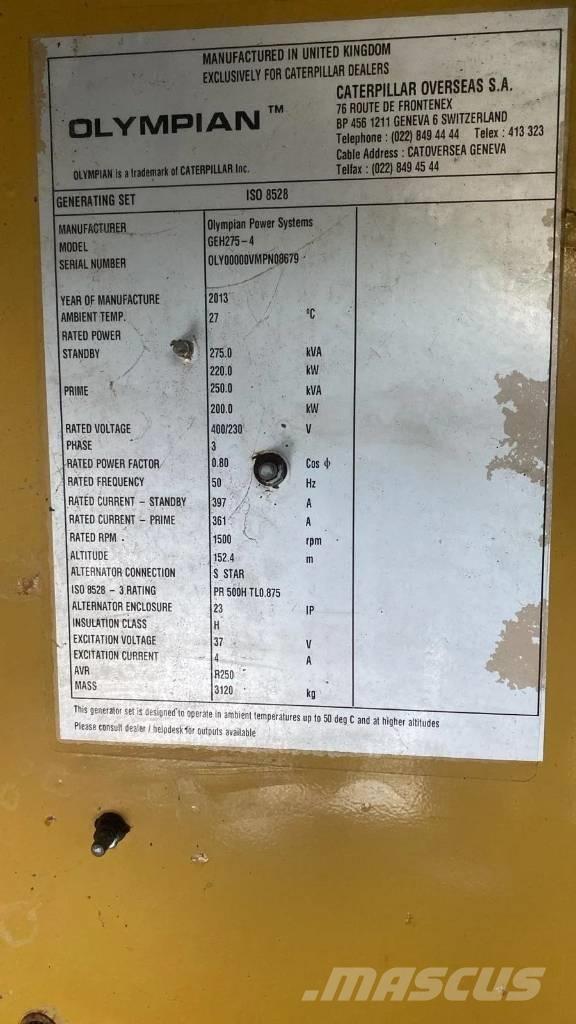 CAT GEH275-4 Diesel Generatoren