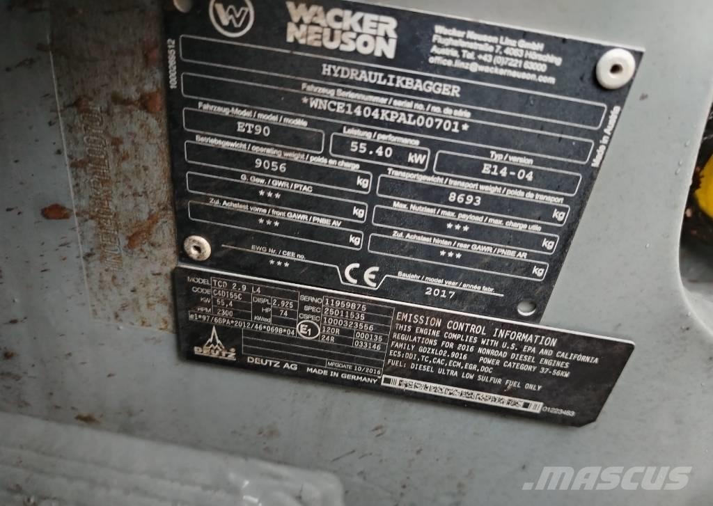 Wacker Neuson ET 90 Midibagger  7t - 12t
