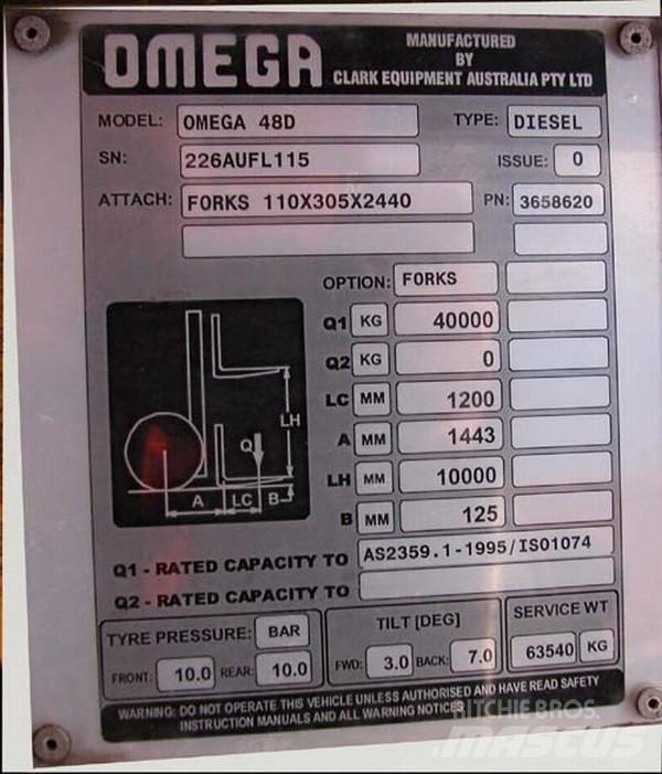 Omega Omega	48D FLT Containerstapler