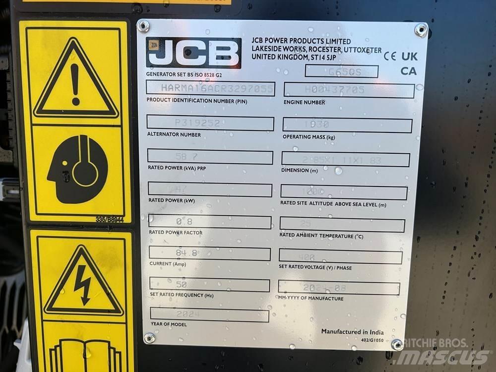 JCB G65QS Diesel Generatoren