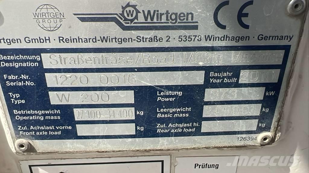 Wirtgen W 200 Asphalt-Splitmaschinen