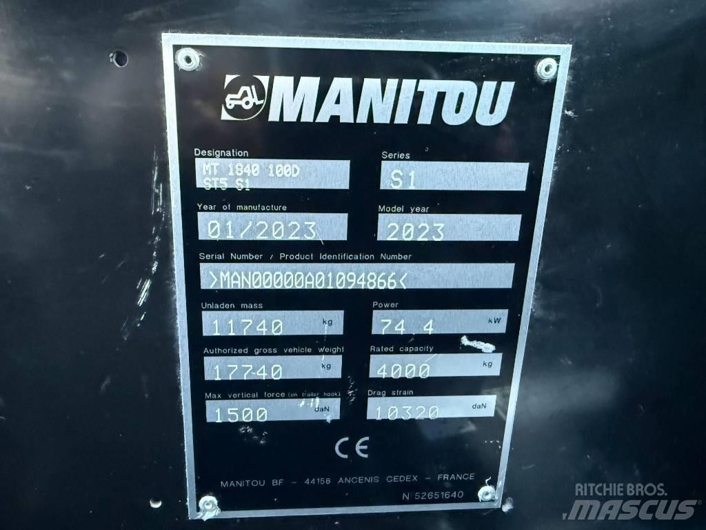 Manitou MT 1840 Teleskoplader