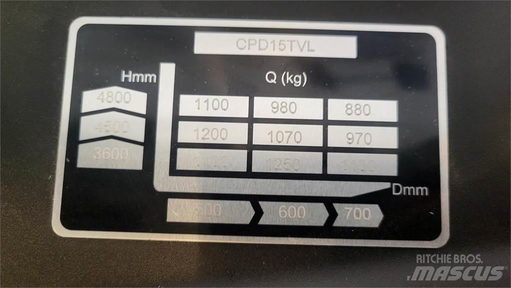  CPD15TVL T4800 Elektrostapler
